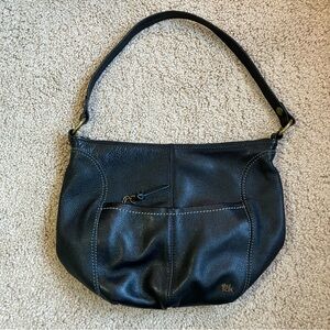 The Sak Black Leather Iris Shoulder Bag